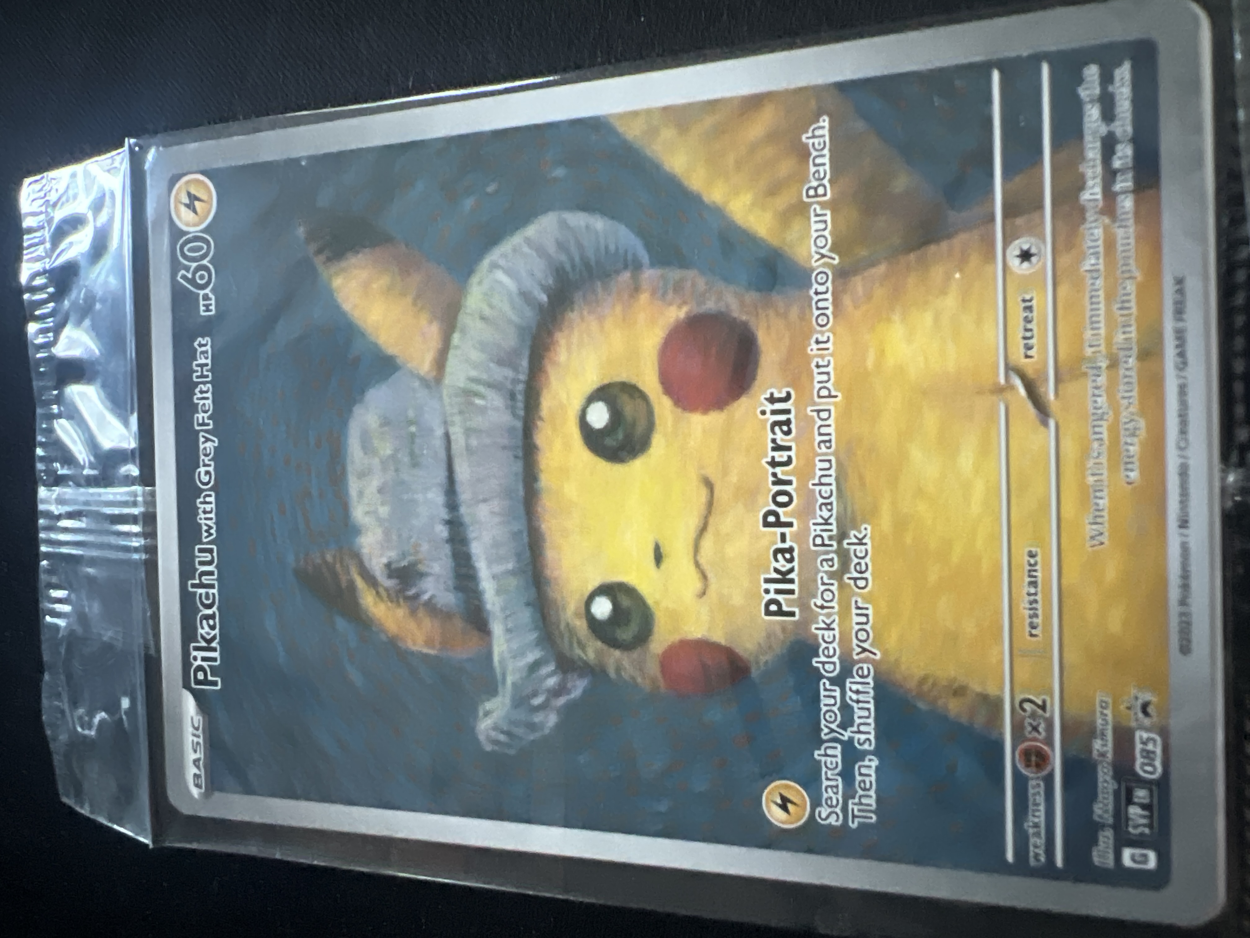 Pikachu With Grey Felt Hat Pokemon X Van Gogh (085) 2023 Pokemon